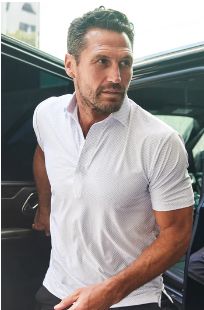 Collars &amp; Co. Featherweight Flex Polo in Pulse