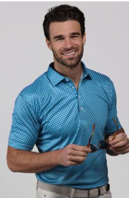 Collars &amp; Co. The Semi-Spread Collar Polo in Corsica