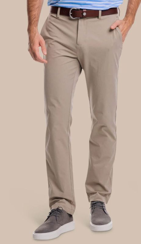 Southern Tide Jack Performance Pant in Sandstone Khaki