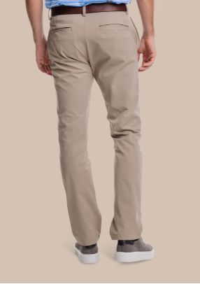 Southern Tide Jack Performance Pant in Sandstone Khaki