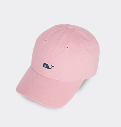 Vineyard Vines Classic Logo Baseball Hat in Flamingo