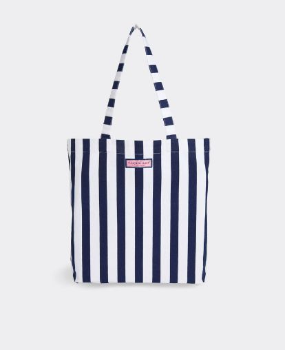 Nautical Navy Stripe Easy Tote