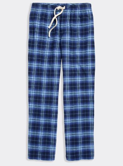 Vineyard Vines Flannel Pajama Pants in Blue Blazer