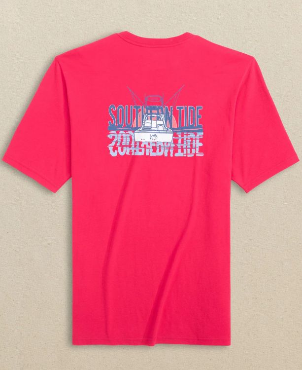 Southern Tide Trawler Short Sleeve T-Shirt in Grenadine