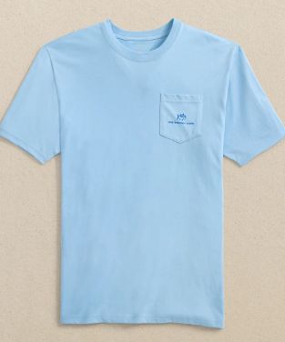 Southern Tide Deep Sea Trolling Short Sleeve T-Shirt in Cerulean