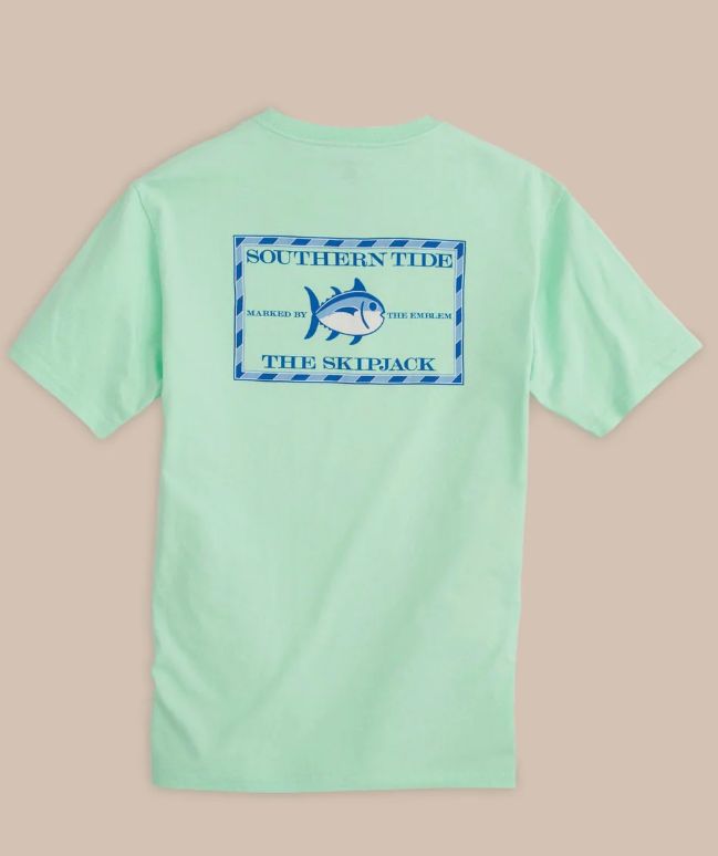 Southern Tide Original Skipjack Short Sleeve T-Shirt in Offshore Green