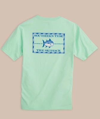 Southern Tide Original Skipjack Short Sleeve T-Shirt in Offshore Green