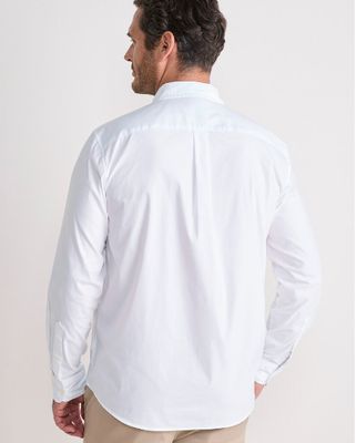 Vineyard Vines Performance Cotton Breakwater Solid Shirt in White