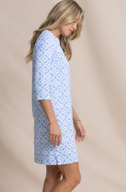 Southern Tide Alicia Printed Dress in Ocean Channel