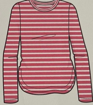 Southern Tide Linley Stripe Performance Crew in Island Pink