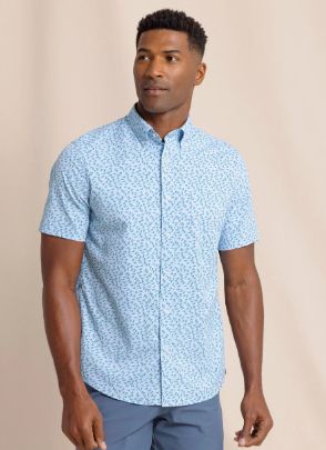 Southern Tide Fintastic Intercoastal Short Sleeve Sport Shirt