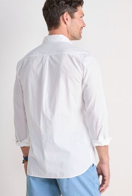 Vineyard Vines Shoreline Solid Perfect Wash Poplin Shirt in White