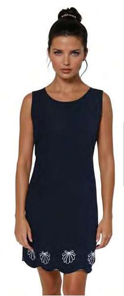 Santiki Liesel Dress in 1035 - Black (Navy Shown)