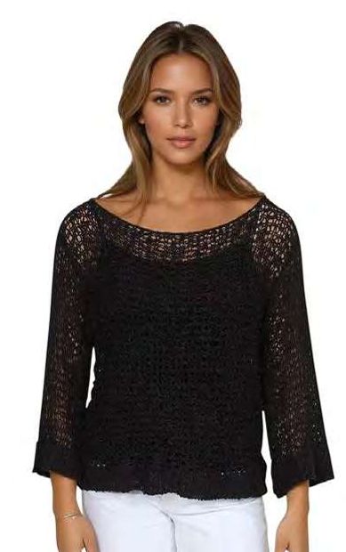 Santiki Reign Sweater in 1035 - Black (Color Shown)