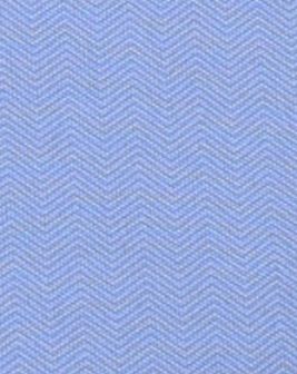 Collars &amp; Co. Semi-Spread Collar Polo in Light Blue Herringbone