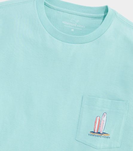 Vineyard Vines Pup &amp; Surf Van Short Sleeve Shirt in Mangrove Mint