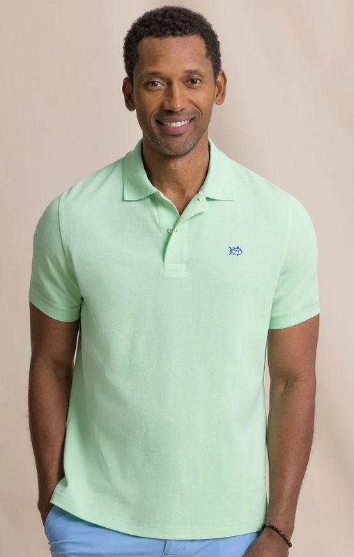 Southern Tide Skipjack Polo Shirt in Green Ash