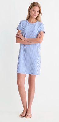 Vineyard Vines Performance HarborKnit Dress in Federal Blue