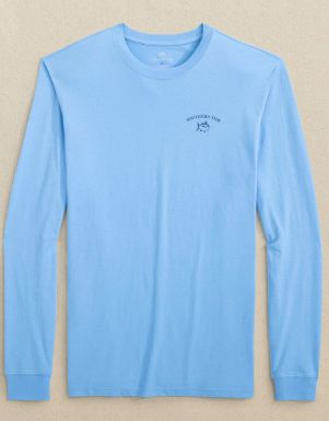 Southern Tide Sunset Long Sleeve T-Shirt in Ocean Channel