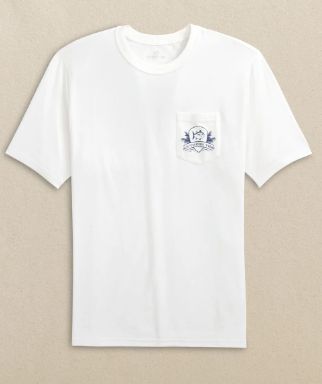 Southern Tide Guitar Bonfire Short Sleeve T-Shirt in Classic White