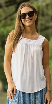 Bali Kenzie Tank in White