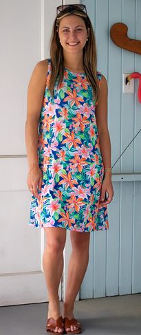 Blue Water Rachel Dress in Multi