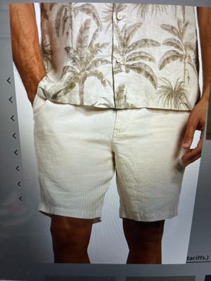 Tori Richard Baja Linen Short in Off White