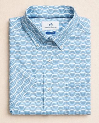 Southern Tide Ocean Echo Coastal Breeze® Short Sleeve Sport Shirt