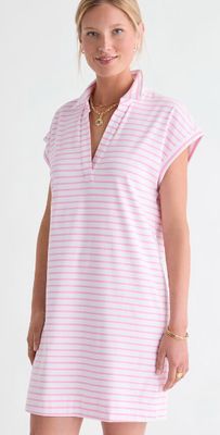 Vineyard Vines Margo Deluxe Shirtdress in Neon Bloom Stripe