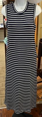 Vineyard Vines Terry Bay Stripe Dress in Navy