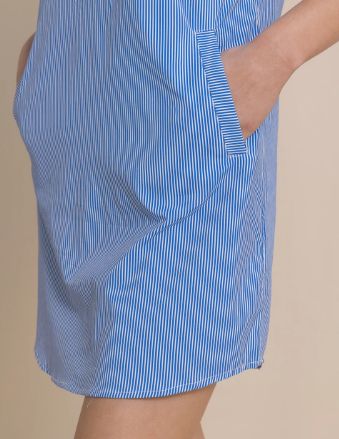 Southern Tide Kamryn Stripe Coastal Breeze® Dress in Cobalt Blue
