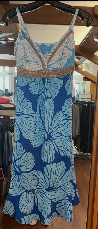 Santiki Lillian Dress in 1843 Blue Floral