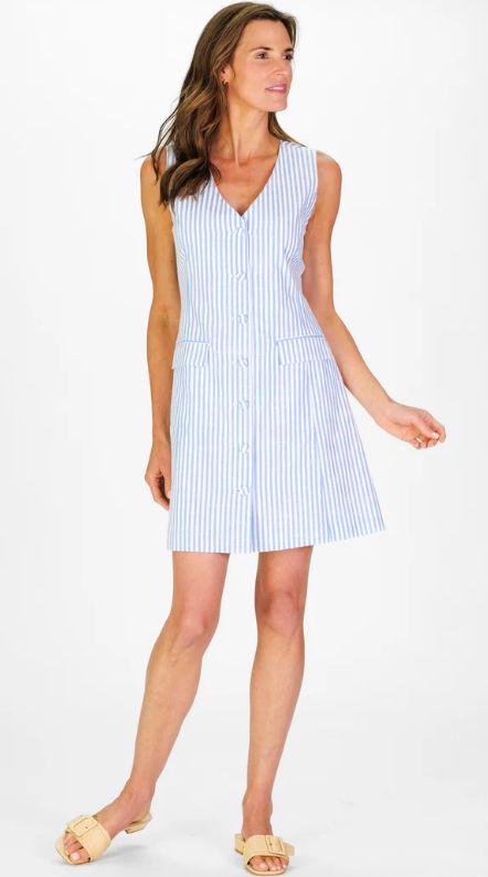 Duffield Lane Hettie Dress in Seaside Stripe