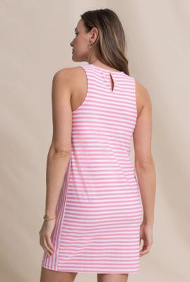 Southern Tide Marlee Stripe Dress in Sea Pink