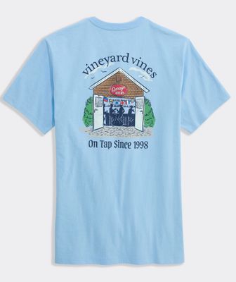 Vineyard Vines Garage Brews Short-Sleeve Pocket Tee in Jake Blue