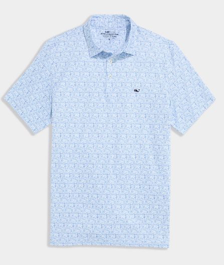 Vineyard Vines Performance Printed Sankaty Polo in Margarita Micro