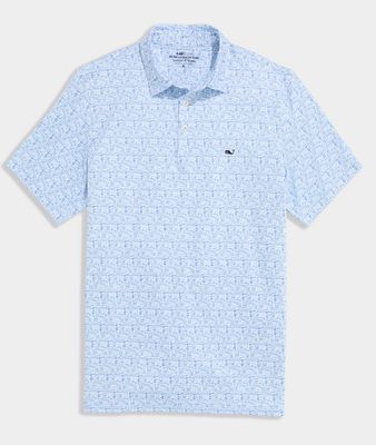 Vineyard Vines Performance Printed Sankaty Polo in Margarita Micro
