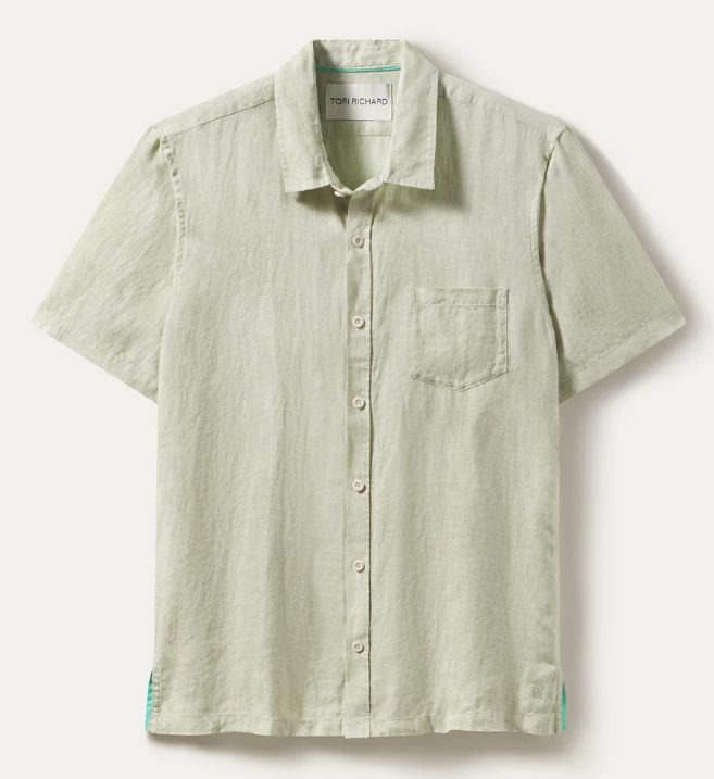 Tori Richard Kona Button Down Shirt in Sage