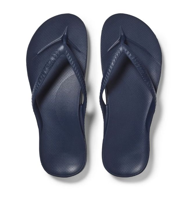 Archies Footwear Women's Arch Support Flops in Navy