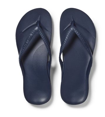 Archies Footwear Women's Arch Support Flops in Navy