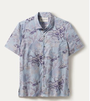 Tori Richard Octopus Lawn ~Cotton Lawn~ Shirt in Chambray