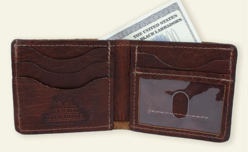Over Under Bison Bifold Wallet