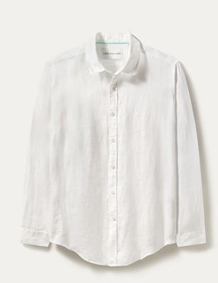 Tori Richard Kona Long Sleeve Linen Shirt in White