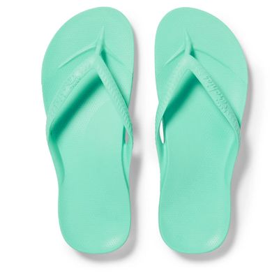 Archies Footwear Women's Arch Support Flops in Mint