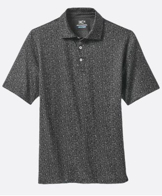 Johnston &amp; Murphy Game Day XC4® Multi-Sport Print Polo in Black