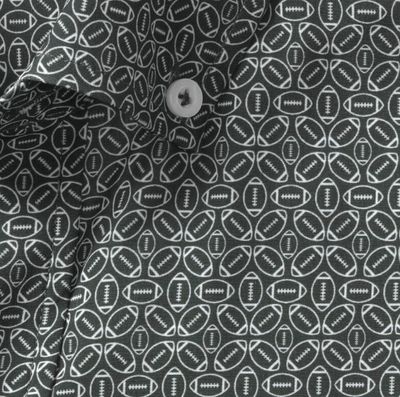 Johnston &amp; Murphy Game Day XC+™ Long-Sleeve Football Print Shirt in Black