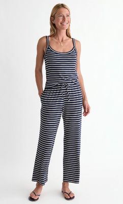 Vineyard Vines Dreamy Jersey Tank in Stripe Nautical Navy
