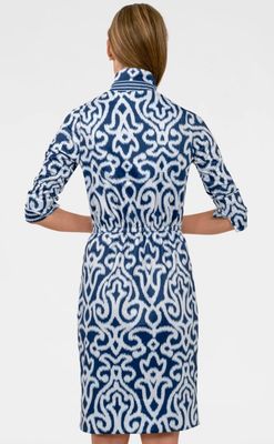 Gretchen Scott Twist and Shout Dress - Arabesque in Navy
