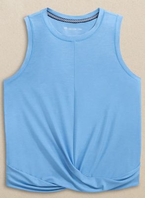 Southern Tide Lacy Active Twist Tank in Ocean Channel