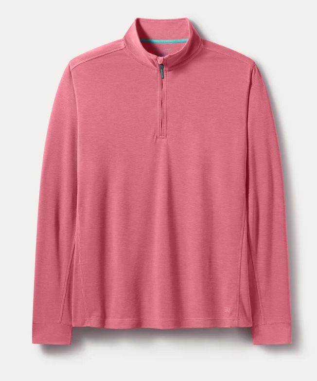 Tori Richard Coastline 1/4 Zip in Garnet